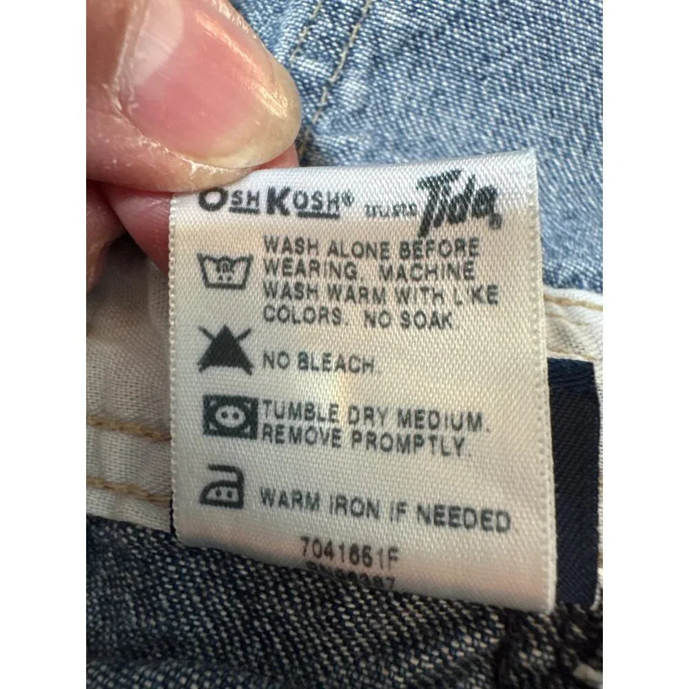 OshKosh BGosh Genuine Article 3T Denim Overalls 100% Cotton Adjustable Straps Sn - Picture 5 of 6